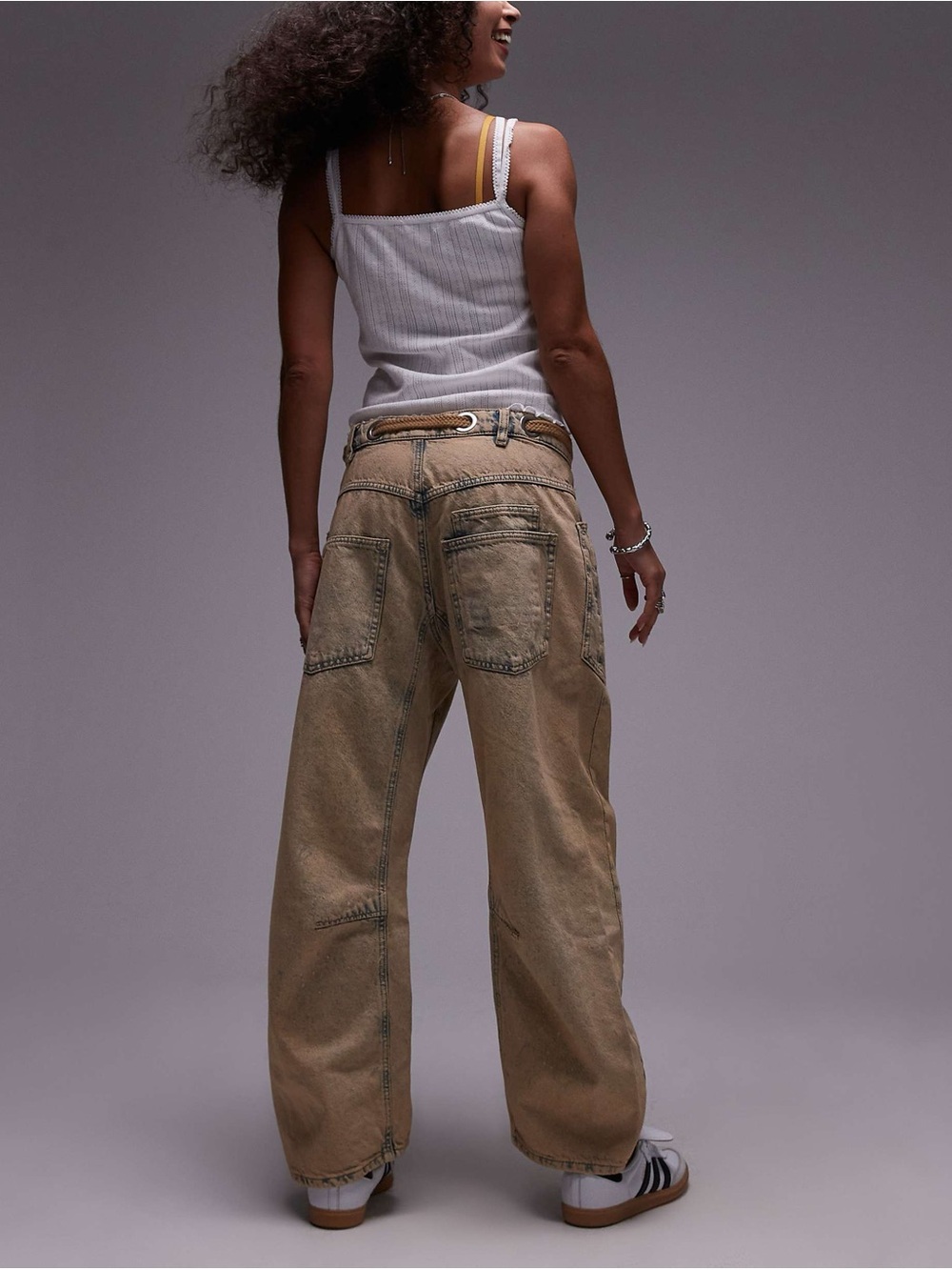 We The Free Women's Boyfriend Jeans in Khaki - Picture 2 of 6